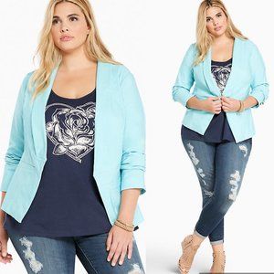 Torrid NWT Cut Away Open Blazer